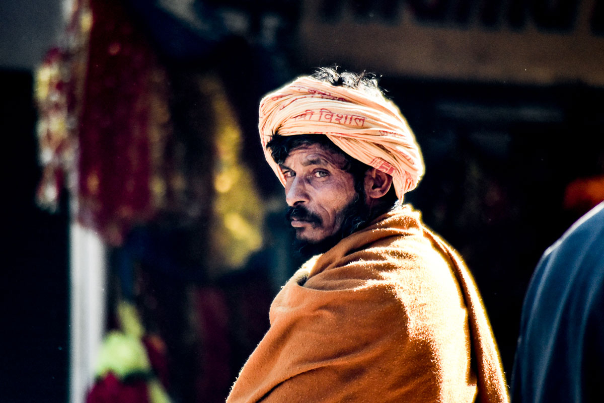 Man at the market, Nanital India